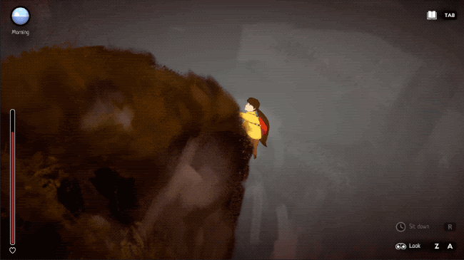 A Highland
        Song - Moira explores a cave